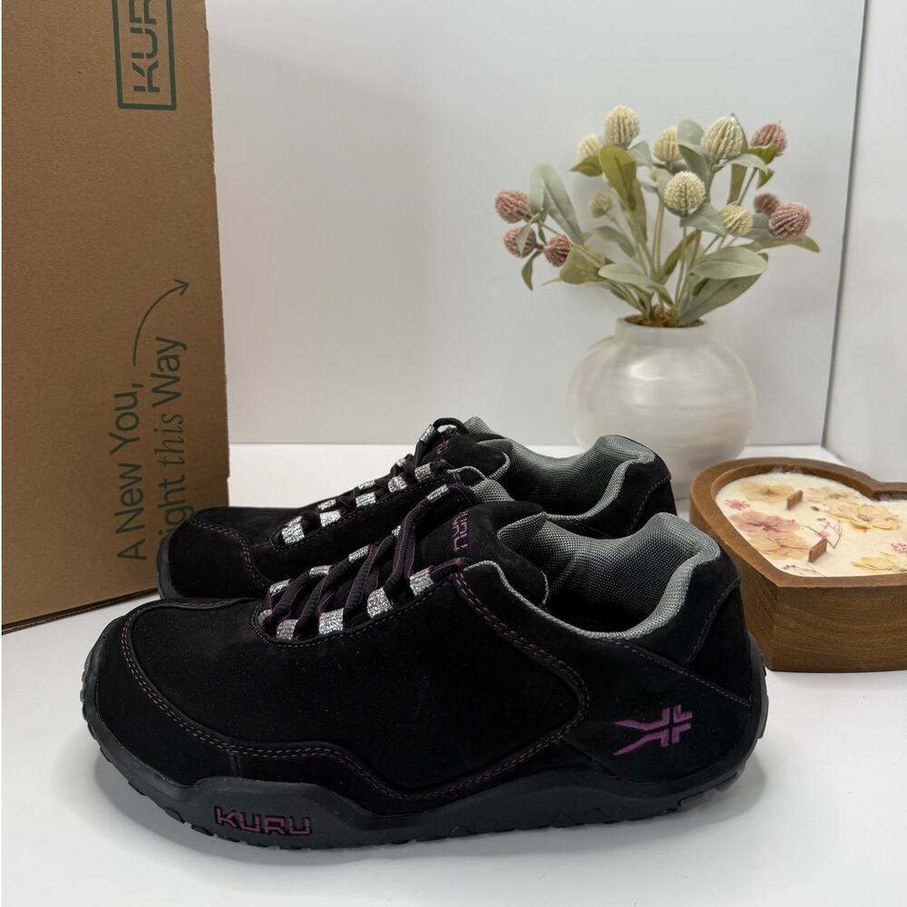Kuru Chicane Trail Hiking Comfort Sneaker Jet Black/Boysenberry Women 9.5W